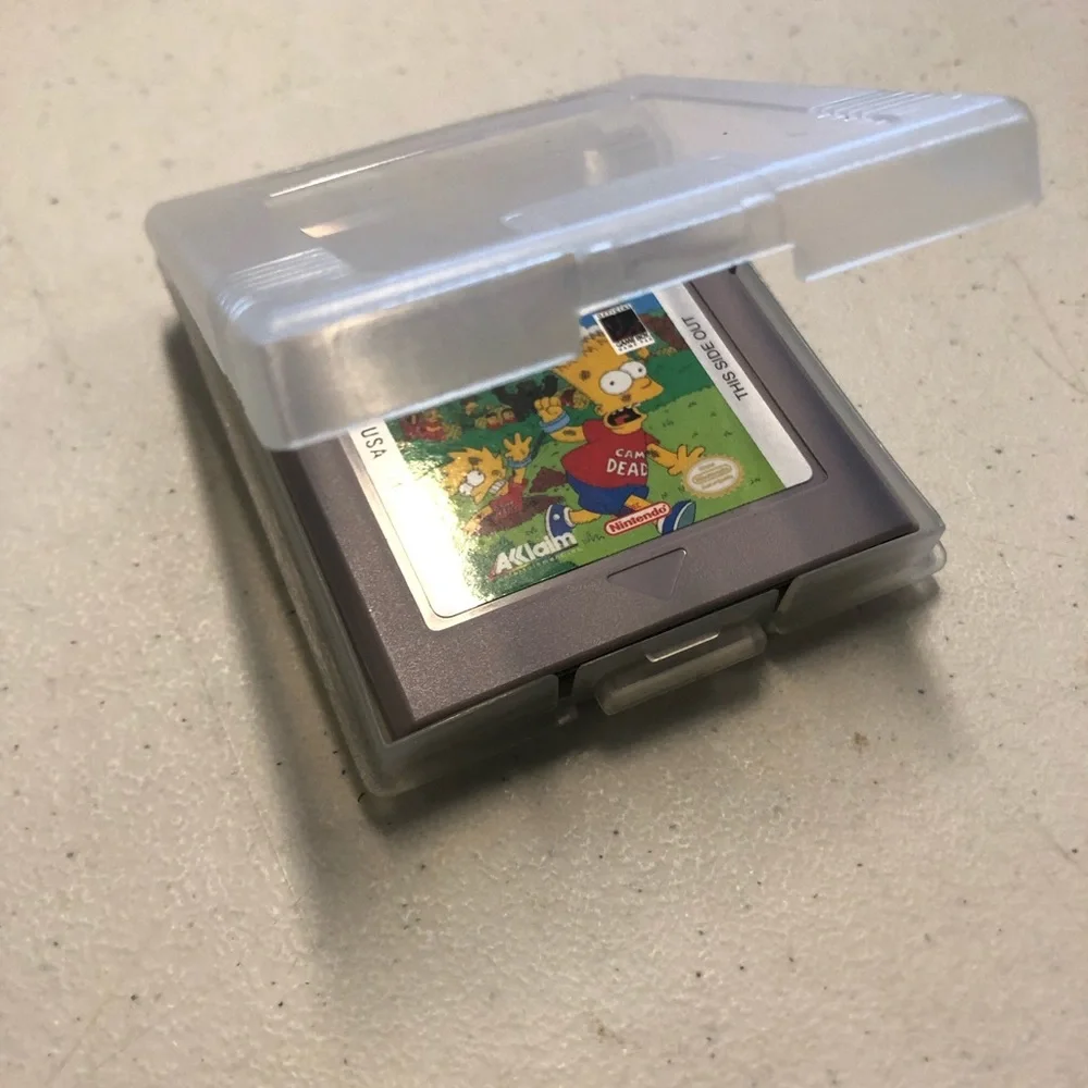 Nintendo Game Boy Bart Simpson’s Escape from Camp Deadly with Case
